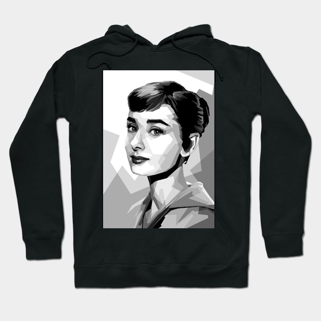 Audrey Hepburn Hoodie by Madiaz